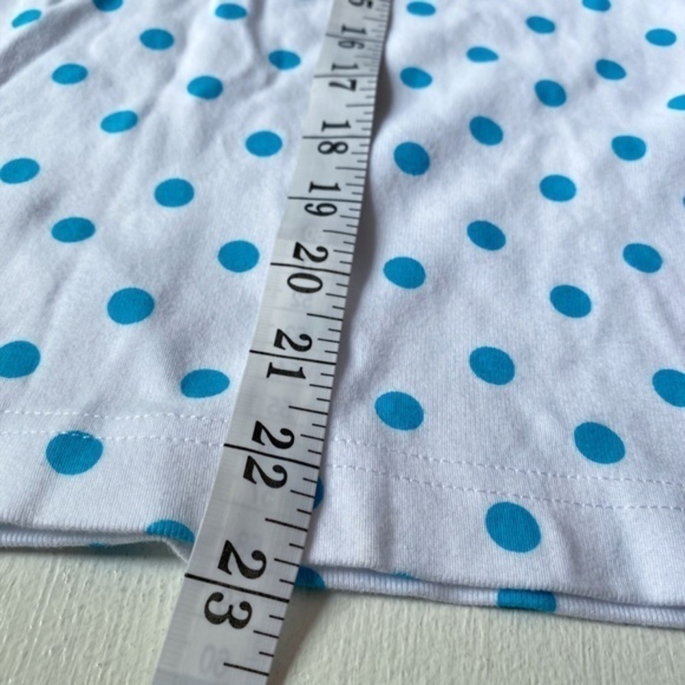 Onque Casuals White with Blue Polka Dot Cotton Short Sleeve Shirt - Picture 8 of 8